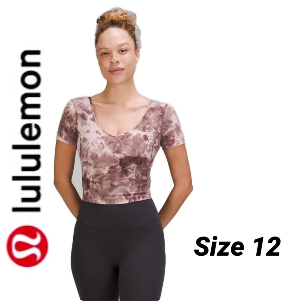 NWOT Lululemon Align T-Shirt 12 Diamond Dye Mink Bery Lunar Rock Shadow Grey